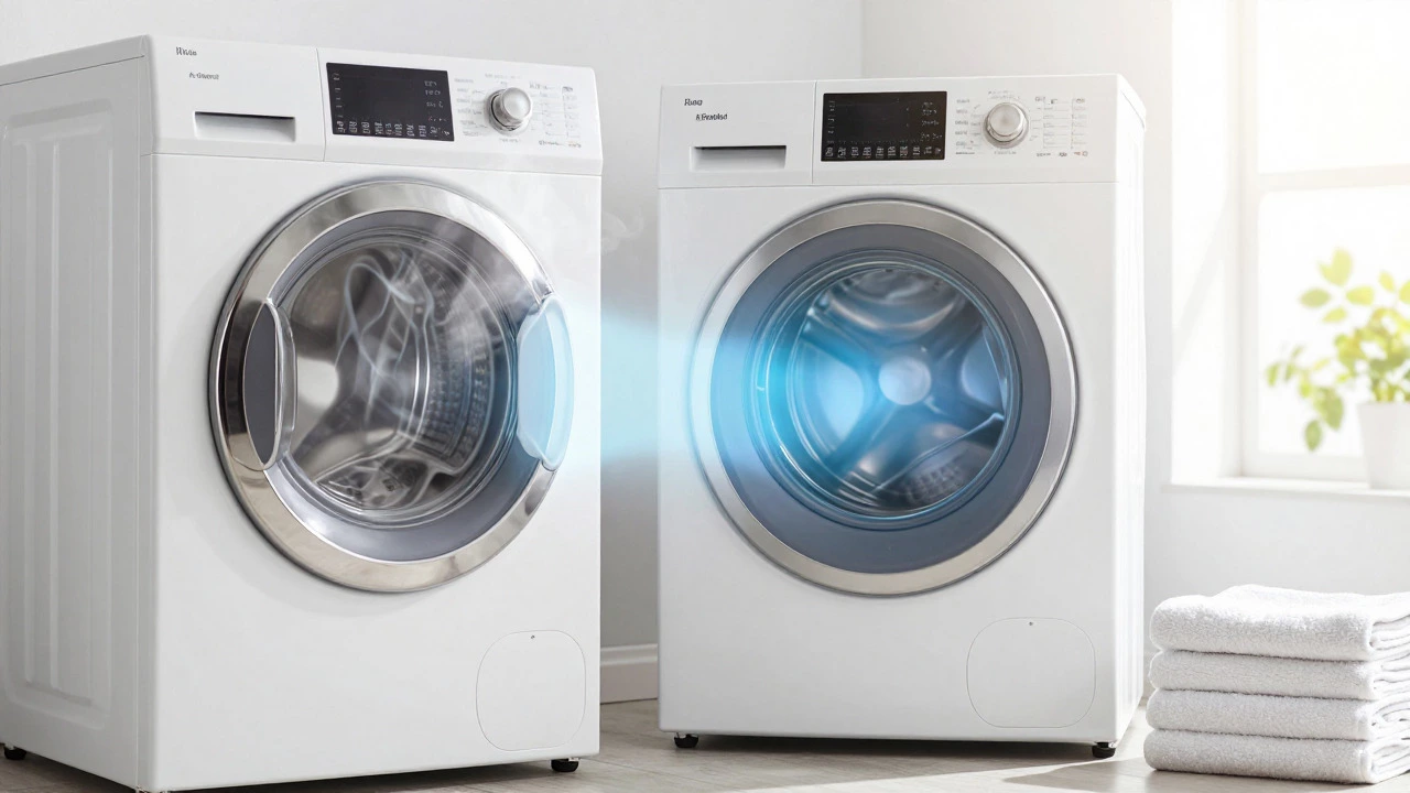 Comparison of energy waste from old dryer vs efficiency of new model